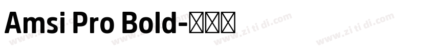 Amsi Pro Bold字体转换